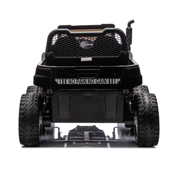 24V 2 座 UTV-XXL 儿童乘坐式卡车，带翻斗床，乘坐式 4WD UTV，6 轮，泡沫轮胎，适合越野，遥控，三点式安全带-4