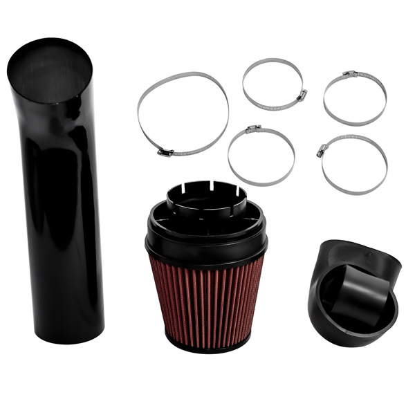 冷气进气套件 4 Inch LS Swap Cold Air Intake Kit w/ Filter for LSX LS1 LS2 4.8L 5.3L 5.7L 6.0L-3