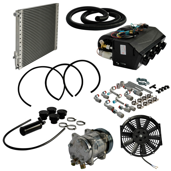 A/C套件 Universal Air Conditioning Kit Under Dash E-404-000 A/C 12V with Quick Fit System Cool Only-2