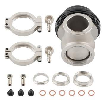 排污阀Blow off Valve 38mm 2-Bolt Flange External Wastegate Turbo Mount High Pressure Dump Valve Kit