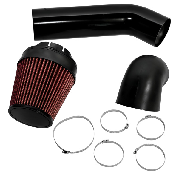 冷气进气套件 4 Inch LS Swap Cold Air Intake Kit w/ Filter for LSX LS1 LS2 4.8L 5.3L 5.7L 6.0L-5