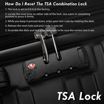 行李箱带 TSA Lock 万向轮硬壳可扩展行李箱旅行手提箱随身行李箱 ABS 28 英寸