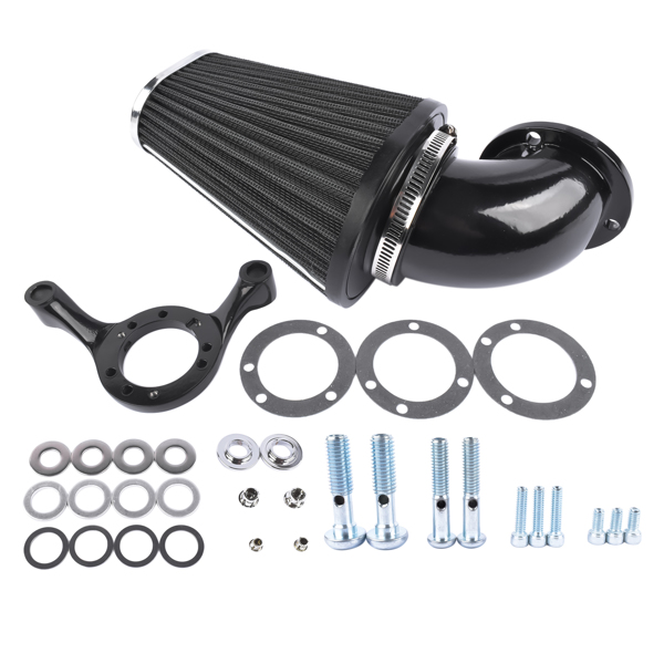  改装空滤套件 Cone Air Cleaner Filter Kit for Harley Dyna Softail Fatboy Road King 1993-2016-5