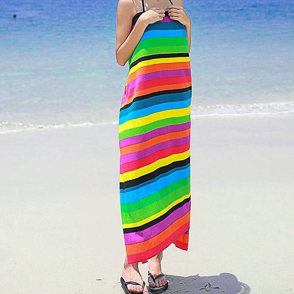 Striped beach towel-21