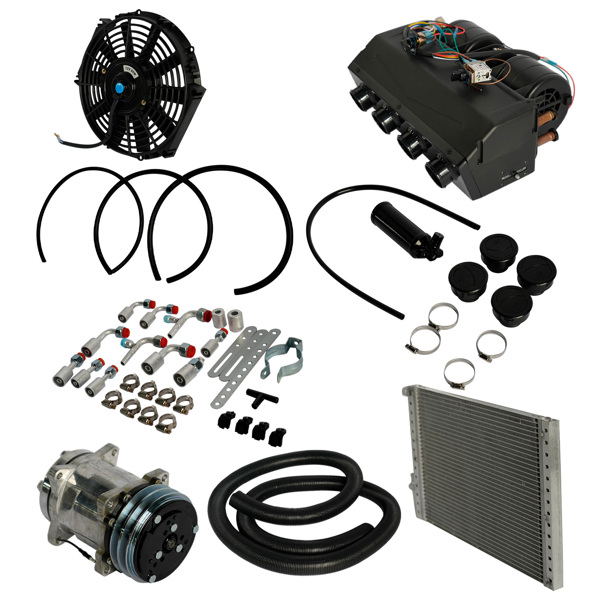 A/C套件 Universal Air Conditioning Kit Under Dash E-404-000 A/C 12V with Quick Fit System Cool Only-3