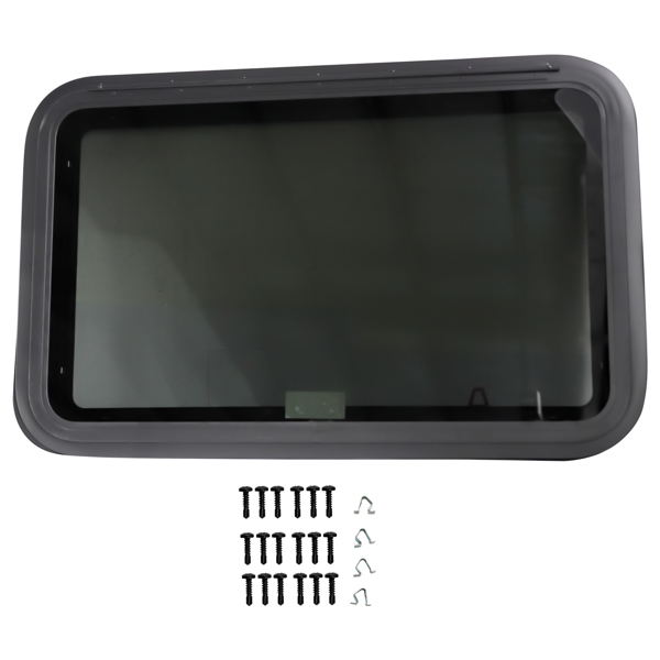 房车车窗 36" W x 22" H RV Exit Window w/Trim Ring Emergency Push Out Window w/Net Screen-2