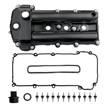 气门室盖 Upgraded Aluminum Left Rocker Valve Cover Set Black for 2002-2008 Jaguar S-Type 3.0L C2C38781