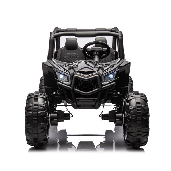 24V 儿童乘坐 XXL UTV 车，2 座，配有两条安全带，并排 4x4 越野卡车，配有家长遥控器，电池供电的电动车，具有高低速功能，两条安全带。-18