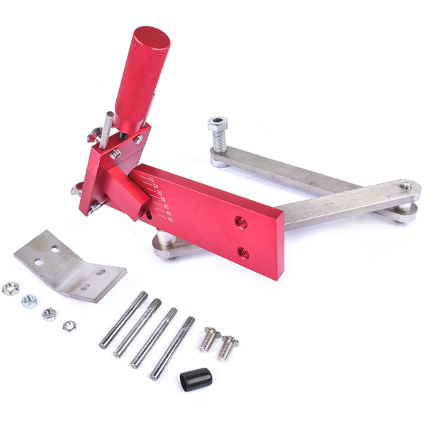 磨刀器 5005 Model Sharpener Lawn Mower Blade Sharpener for Straight & Standard Blades 15°-45° Adjustable Red-7