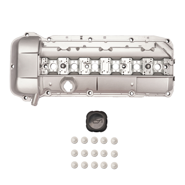 气门室盖 Aluminum Valve Cover with Gasket 11121432928 for BMW 323i 325i 328i 330i 525i 528i X5 M52 M54-1