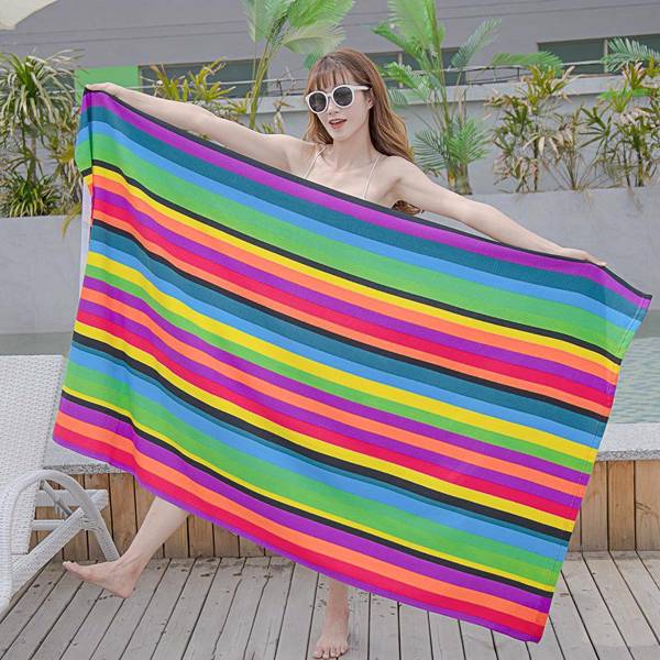 Striped beach towel-19