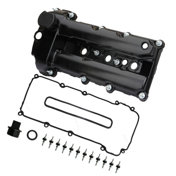 气门室盖 Upgraded Aluminum Left Rocker Valve Cover Set Black for 2002-2008 Jaguar S-Type 3.0L C2C38781-3