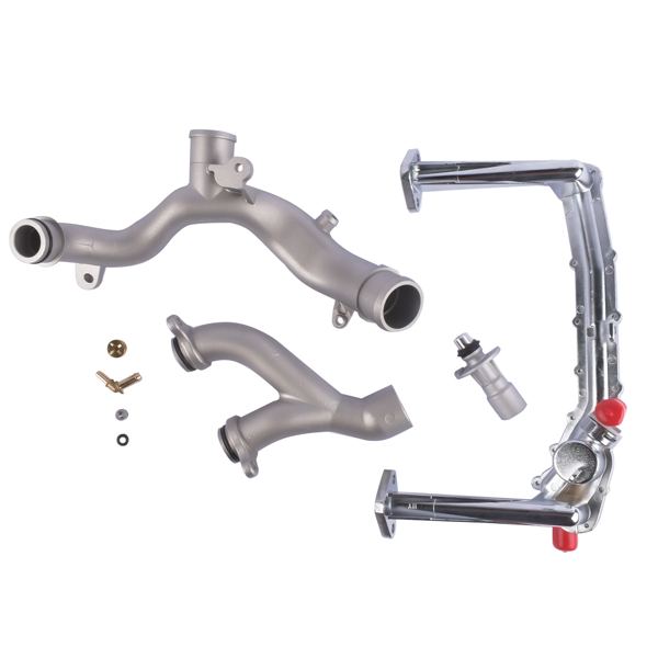 散热器水管 Upgraded Metal Coolant Water Pipe System Kit for Jaguar XE XF XJ F-Pace F-Type LR109401 LR041788-4