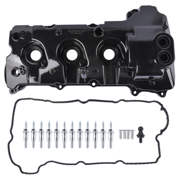 气门室盖 Aluminum Engine Valve Cover w/ Gasket Right for DL3Z6582C Ford F-150 3.5L 13-16