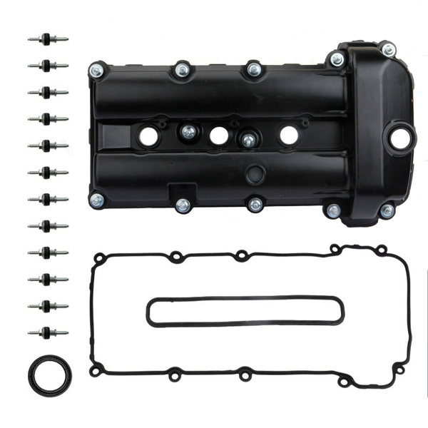 气门室盖 Aluminum Black Valve Cover Set Right Side for 2002-2008 Jaguar S-Type 3.0L #C2S48786-2