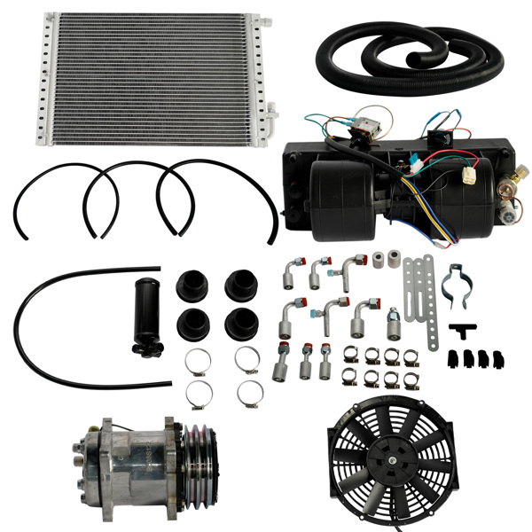 A/C套件 Universal Air Conditioning Kit Under Dash E-404-000 A/C 12V with Quick Fit System Cool Only-4