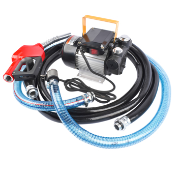 交流加油泵套装 Self Priming 110V AC 16GPM Oil Transfer Pump Fuel Diesel Pump Kit w/ Hose Nozzle