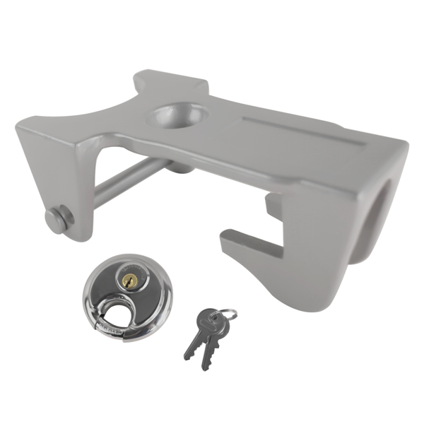 重型鹅颈挂车锁 Silver Gooseneck Trailer Hitch Locks Model Coupler Trailer Lock TL50 for Heavy Trailers-4