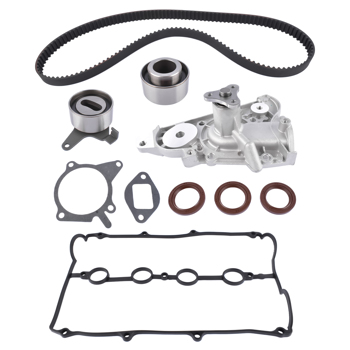 正时皮带套件和水泵  Mazda Miata MX5 1994-2000 1.8L l4 GAS DOHC BP05-10-235 BP05-10-235A BP05-10-235B BP05-10-235C B660-12-700D B660-12-730A B6BF-15-010F B660-12-730C B657-12-205