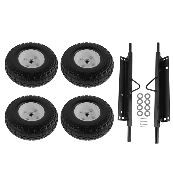 发电机车轮套件 Wheel Kit for Honda Generator EU3000is Solid Never Flat Tires All Terrain 06423-ZS9-020AH-4