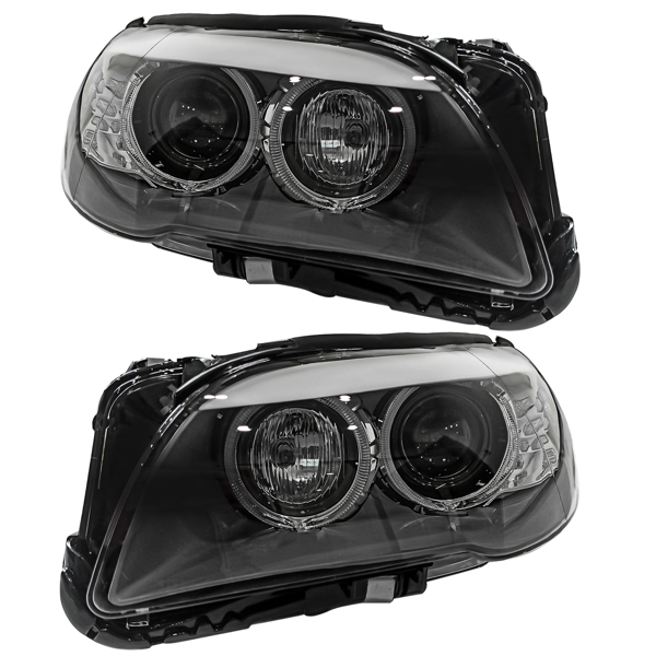 前大灯外壳 Pair Left + Right Xenon with AFS Headlight Adaptive for BMW F10 528i 535i M5 2009-2013 63117203243-6