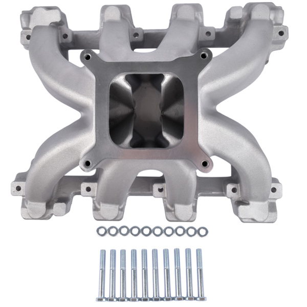  进气歧管 28097 Intake Manifold Single Plane Aluminum for GM Gen III/IV LS Engines with LS1/LS2/4.8/5.3/6.0L-1