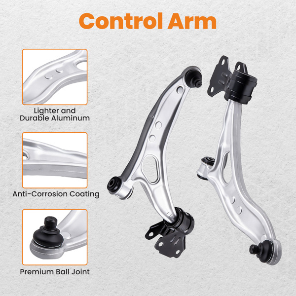 控制臂Pair Front Lower Control Arm & Ball Joint Assembly for Ford Focus 2012-2016-3