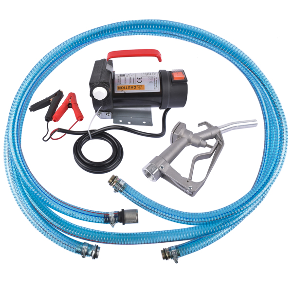 抽油泵 12GPM Fuel Electric Transfer Pump 155w 45L/min 3600RPM w/Nozzle &Hose for Diesel-6