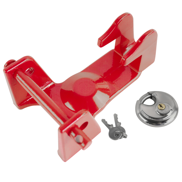 重型鹅颈挂车锁 Red Gooseneck Trailer Hitch Locks Model Coupler Trailer Lock TL50 for Heavy Trailers-2