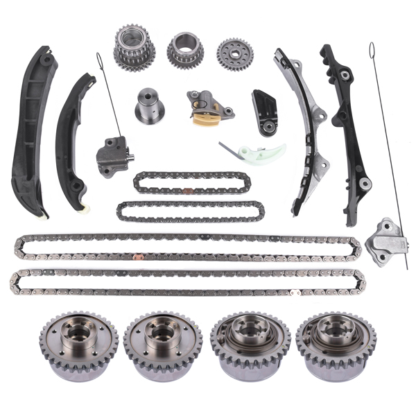 凸轮轴调节器套装 Timing Chain VVT Gear Kit Fits Chrysler Town & Country Dodge Jeep Ram 1500 3.6L 5184356AE 05184356AD 05184357AE-4