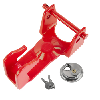 重型鹅颈挂车锁 Red Gooseneck Trailer Hitch Locks Model Coupler Trailer Lock TL50 for Heavy Trailers