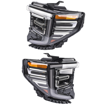 大灯 2Pcs LED Headlamp LH & RH for GMC Sierra 1500 Denali, Denali Ultimate, SLT 2022-2024 85604120, 85604119