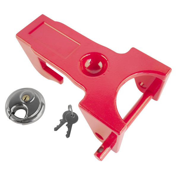 重型鹅颈挂车锁 Red Gooseneck Trailer Hitch Locks Model Coupler Trailer Lock TL50 for Heavy Trailers-6