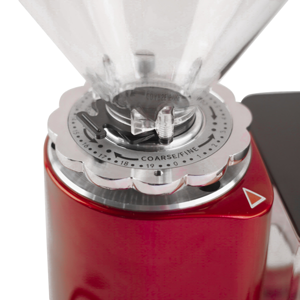 A3- 咖啡研磨机红色 Red Electric Coffee Bean Grinder 35oz Flat Burr Coffee Grinder with 19 Grinding Settings-11