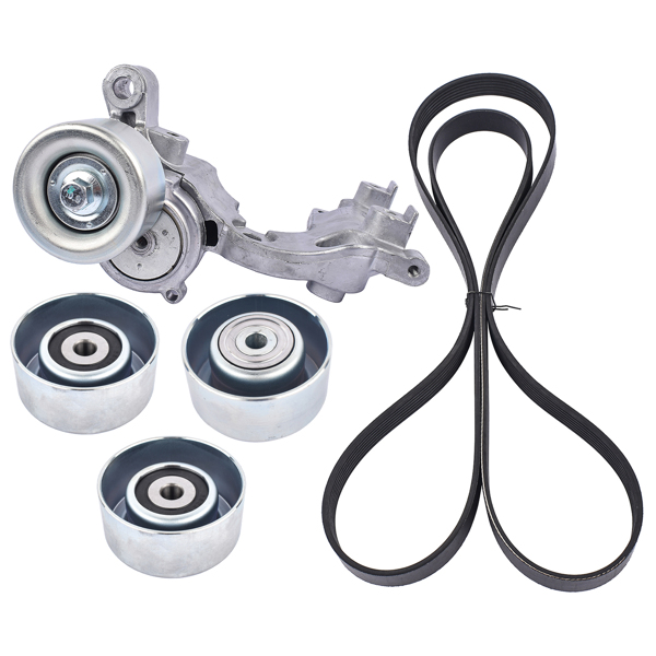 皮带涨紧器套装 Drive Belt Tensioner & Idler Pulley Kit for Toyota Tacoma 4Runner Tundra 1GRFE-4