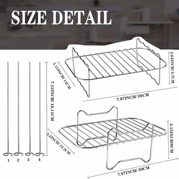 双层烤架含4根烤签-UK-5