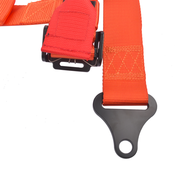 安全带橙色 Orange 4 Point 2" Harness Seat Belt for Polaris Can-Am Yamaha Kawasaki A114220OR-8