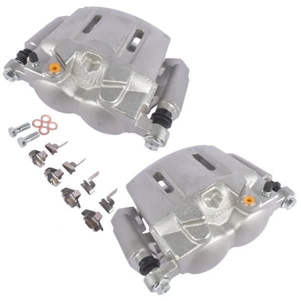 刹车卡钳 Pair Front Disc Brake Calipers Fit for 2005-2012 Ford F-250 F-350 Super Duty-8