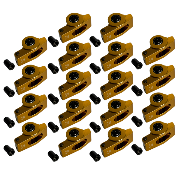 摇臂 Aluminum Roller Rocker Arms Set 1.5 Ratio 3/8" For SBC Small Block Chevy 327 350-3