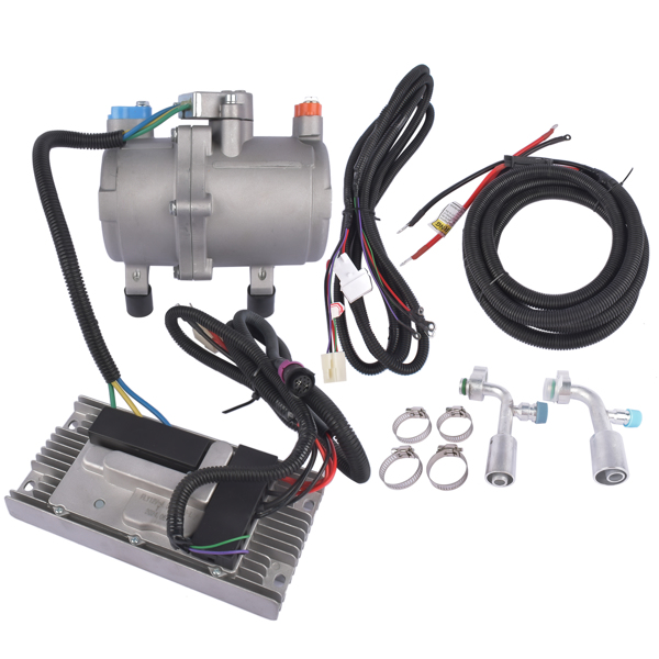 空调压缩机套件 Universal DC 12V Electric Car Air Conditioner Compressor Kit A/C Control Panel-1