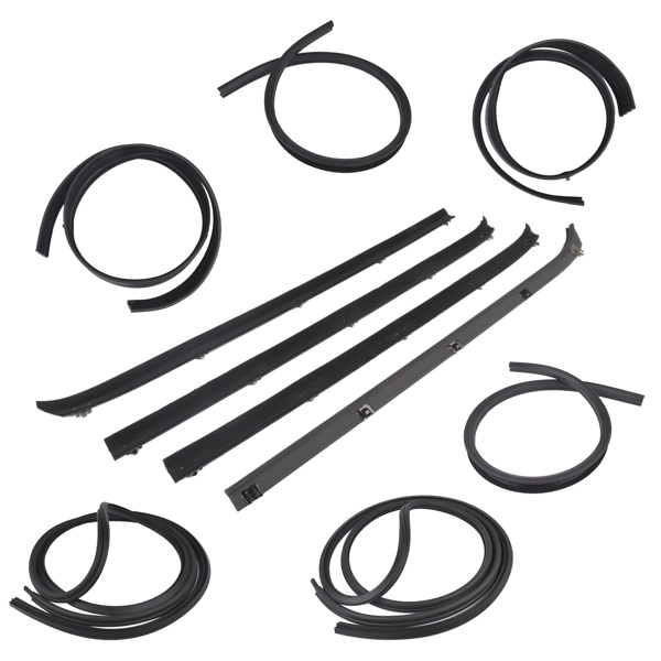 10x 门窗密封条密封套件 for Dodge Truck Ram charger Plymouth D150 D250 D350 1980-1993-8