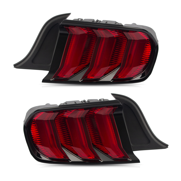 改装尾灯 Big Sale ！Pair New Tail Lights Rear Lamps LED 2015-2024 Ford Mustang with Turn Signal FR3Z13405G GR3Z13405C-1