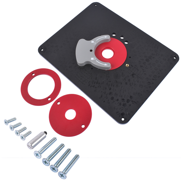 修理包 Router Table Insert Plate w/Level-Loc Rings Fit Bosch 1617 Porter-Cable 690 890 PRS4036-6