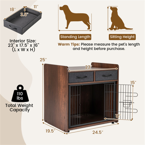 宠物家具狗笼带家具(AMAZON 禁售）周末不发货-3