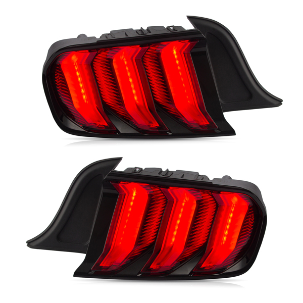 改装尾灯 Big Sale ！Pair New Tail Lights Rear Lamps LED 2015-2024 Ford Mustang with Turn Signal FR3Z13405G GR3Z13405C-4