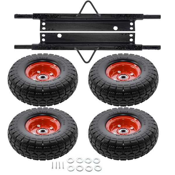 发电机车轮套件 Wheel Kit for Honda Generator EU3000is Solid Never Flat Tires All Terrain-9