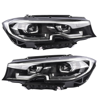 前大灯外壳带AFS 2Pcs LED Headlights for 2019-2021 BMW 3 Series G20 G21 G28 330i 320i M340i LH&RH