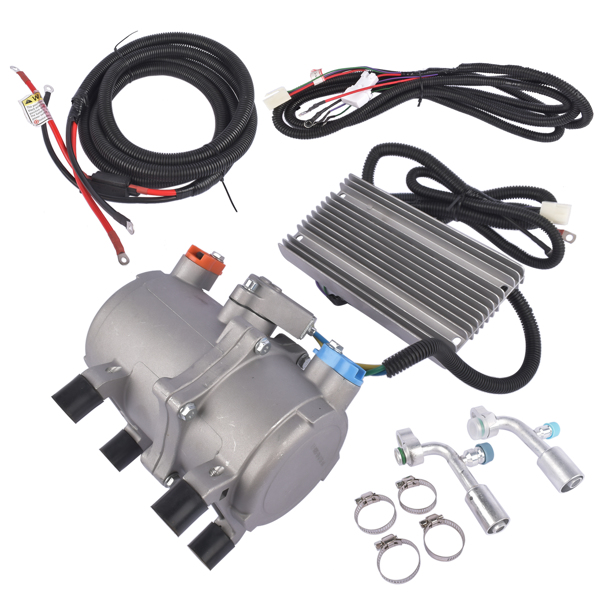 空调压缩机套件 Universal DC 12V Electric Car Air Conditioner Compressor Kit A/C Control Panel-4