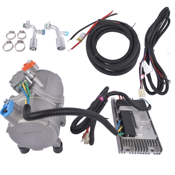 空调压缩机套件 Universal DC 12V Electric Car Air Conditioner Compressor Kit A/C Control Panel-10