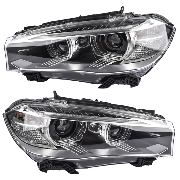 前大灯外壳带AFS 2PCS LH & RH HID/Xenon Projector Headlight Headlamp for 2014-2018 BMW X5 F15 F85-1